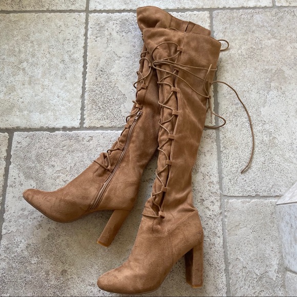 Qupid Shoes - OTK boots